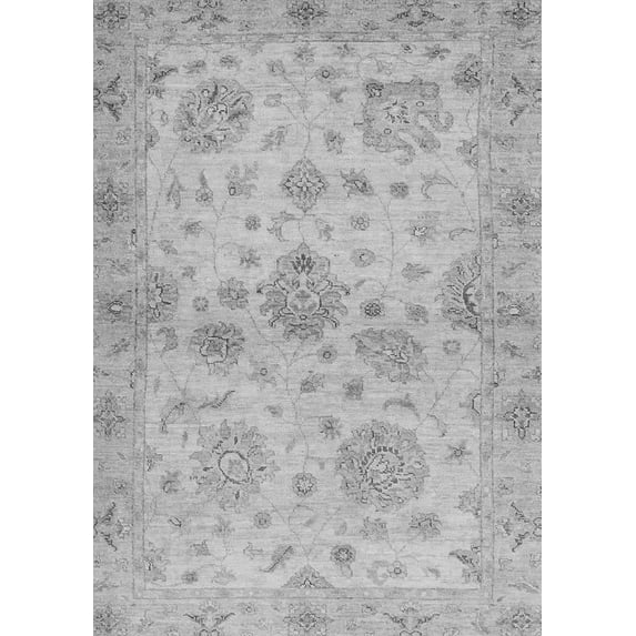 Ahgly Company Indoor Rectangle Oriental Gray Traditional Area Rugs, 4' x 6'