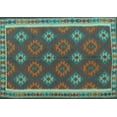 thumbnail image 1 of Ahgly Company Indoor Rectangle Oriental Light Blue Traditional Area Rugs, 2' x 4', 1 of 4