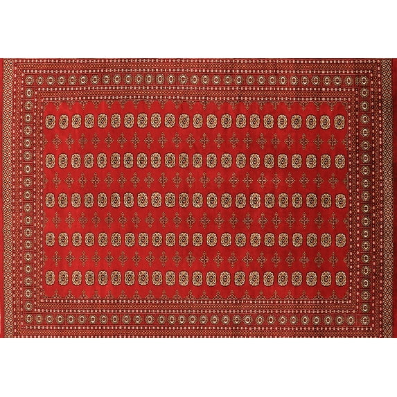 Ahgly Company Indoor Rectangle Oriental Orange Industrial Area Rugs, 2' x 4'