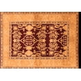 thumbnail image 1 of Ahgly Company Indoor Rectangle Oriental Orange Industrial Area Rugs, 4' x 6', 1 of 4