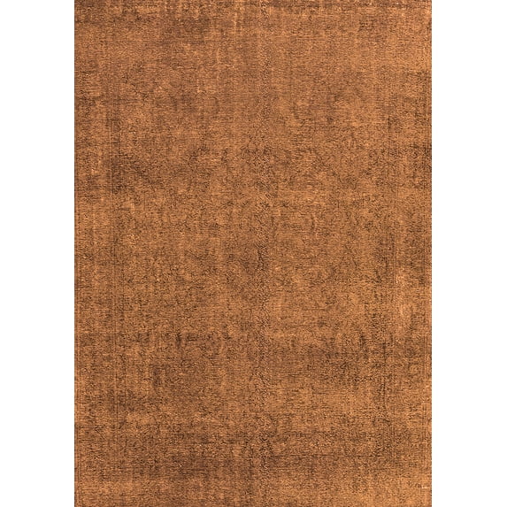 Ahgly Company Indoor Rectangle Oriental Orange Industrial Area Rugs, 5' x 8'