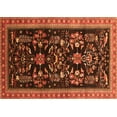 thumbnail image 1 of Ahgly Company Indoor Rectangle Oriental Orange Industrial Area Rugs, 7' x 9', 1 of 4
