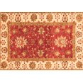 thumbnail image 1 of Ahgly Company Indoor Rectangle Oriental Orange Traditional Area Rugs, 7' x 10', 1 of 4