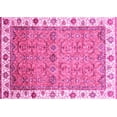 thumbnail image 1 of Ahgly Company Indoor Rectangle Oriental Pink Traditional Area Rugs, 8' x 10', 1 of 4