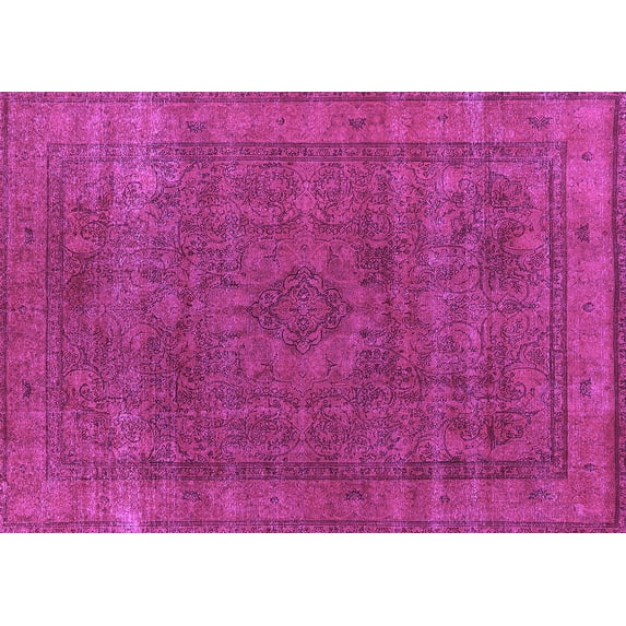 Ahgly Company Indoor Rectangle Oriental Purple Industrial Area Rugs, 2' x 3'