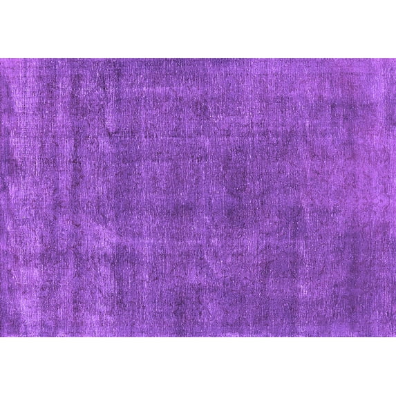 Ahgly Company Indoor Rectangle Oriental Purple Industrial Area Rugs, 6' x 9'