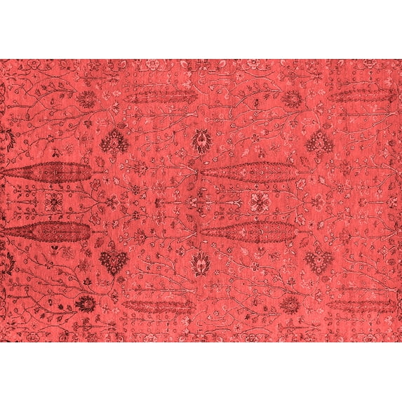 Ahgly Company Indoor Rectangle Oriental Red Industrial Area Rugs, 2' x 3'