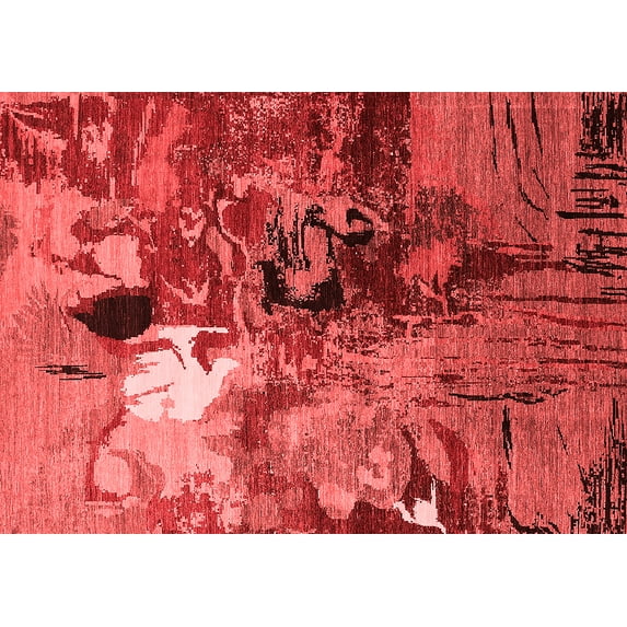 Ahgly Company Indoor Rectangle Oriental Red Industrial Area Rugs, 2' x 3'