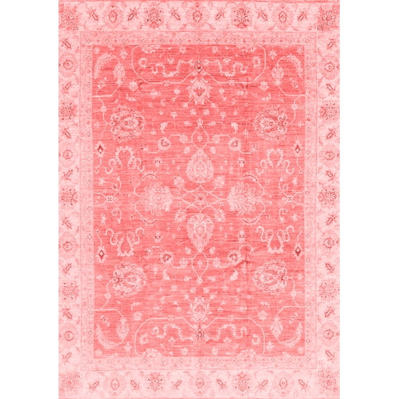 Ahgly Company Indoor Rectangle Oriental Red Traditional Area Rugs, 2' x 5'