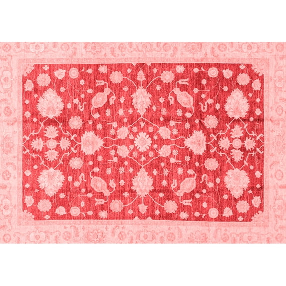 Ahgly Company Indoor Rectangle Oriental Red Traditional Area Rugs, 5' x 8'