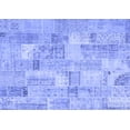 thumbnail image 1 of Ahgly Company Indoor Rectangle Patchwork Blue Transitional Area Rugs, 2' x 5', 1 of 4