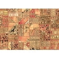 thumbnail image 1 of Ahgly Company Indoor Rectangle Patchwork Brown Transitional Area Rugs, 2' x 3', 1 of 4