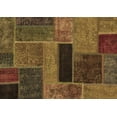 thumbnail image 1 of Ahgly Company Indoor Rectangle Patchwork Brown Transitional Area Rugs, 7' x 10', 1 of 4