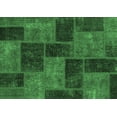 thumbnail image 1 of Ahgly Company Indoor Rectangle Patchwork Emerald Green Transitional Area Rugs, 2' x 4', 1 of 4
