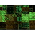 thumbnail image 1 of Ahgly Company Indoor Rectangle Patchwork Green Transitional Area Rugs, 6' x 9', 1 of 4