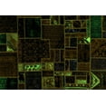 thumbnail image 1 of Ahgly Company Indoor Rectangle Patchwork Green Transitional Area Rugs, 7' x 10', 1 of 4