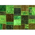 thumbnail image 1 of Ahgly Company Indoor Rectangle Patchwork Green Transitional Area Rugs, 8' x 12', 1 of 4
