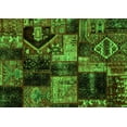 thumbnail image 1 of Ahgly Company Indoor Rectangle Patchwork Green Transitional Area Rugs, 8' x 12', 1 of 4