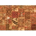 thumbnail image 1 of Ahgly Company Indoor Rectangle Patchwork Orange Transitional Area Rugs, 7' x 9', 1 of 1