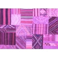 thumbnail image 1 of Ahgly Company Indoor Rectangle Patchwork Purple Transitional Area Rugs, 5' x 7', 1 of 4