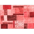 thumbnail image 1 of Ahgly Company Indoor Rectangle Patchwork Red Transitional Area Rugs, 8' x 12', 1 of 4