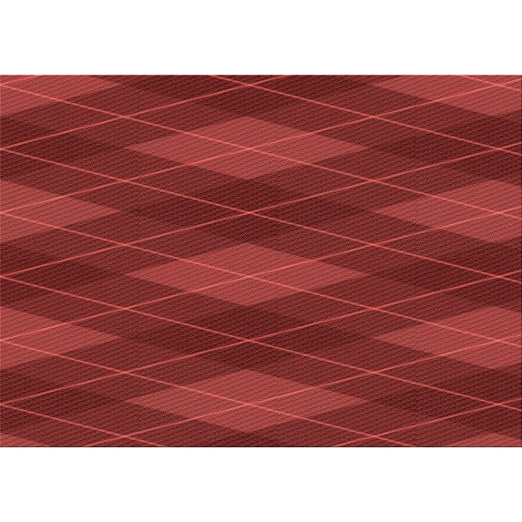 Ahgly Company Indoor Rectangle Patterned Cranberry Red Area Rugs, 5' x 8'
