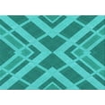 thumbnail image 1 of Ahgly Company Indoor Rectangle Patterned Dark Cyan Green Area Rugs, 6' x 9', 1 of 6