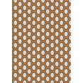 thumbnail image 1 of Ahgly Company Indoor Rectangle Patterned Dark Sienna Brown Area Rugs, 7' x 9', 1 of 6