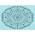 thumbnail image 1 of Ahgly Company Indoor Rectangle Patterned Electric Blue Area Rugs, 4' x 6', 1 of 6