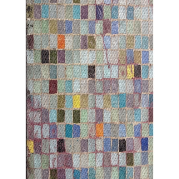 Ahgly Company Indoor Rectangle Patterned Gray Cloud Gray Area Rugs, 2' x 4'