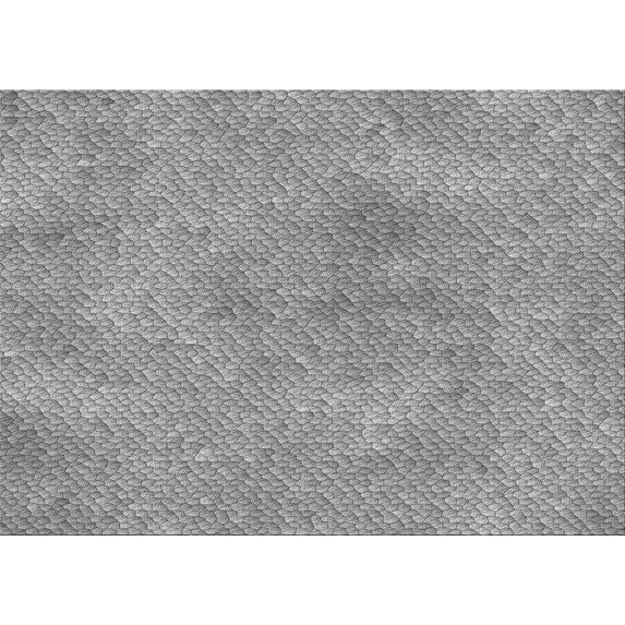Ahgly Company Indoor Rectangle Patterned Gray Cloud Gray Area Rugs, 7' x 10'
