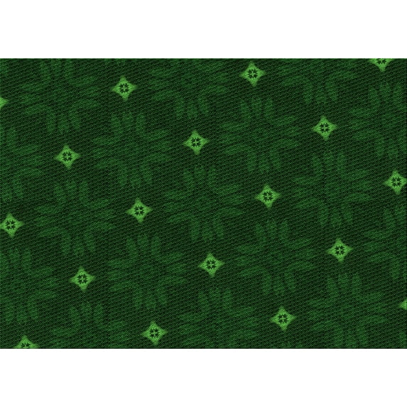 Ahgly Company Indoor Rectangle Patterned Green Area Rugs, 8' x 12'