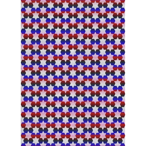 Ahgly Company Indoor Rectangle Patterned Lilac Purple Novelty Area Rugs, 2' x 4'