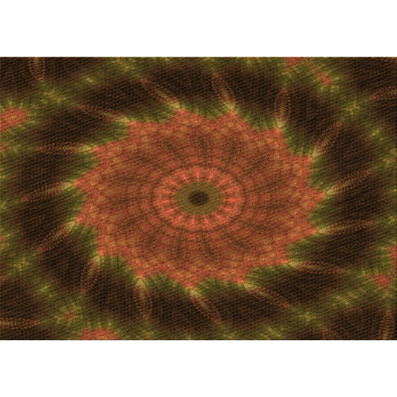 Ahgly Company Indoor Rectangle Patterned Mahogany Brown Area Rugs, 8' x 12'