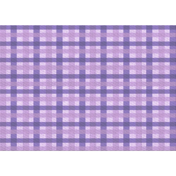 Ahgly Company Indoor Rectangle Patterned Medium Purple Area Rugs, 4' x 6'