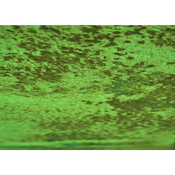 Ahgly Company Indoor Rectangle Patterned Nebula Green Area Rugs, 7' x 9'
