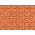 thumbnail image 1 of Ahgly Company Indoor Rectangle Patterned Neon Orange Area Rugs, 5' x 7', 1 of 6