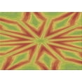 thumbnail image 1 of Ahgly Company Indoor Rectangle Patterned Papaya Orange Area Rugs, 2' x 4', 1 of 6