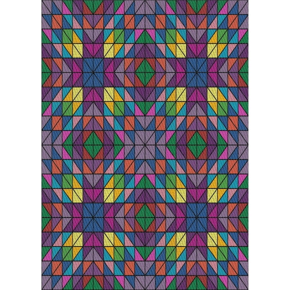Ahgly Company Indoor Rectangle Patterned Plum Velvet Purple Area Rugs, 2' x 4'