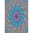 thumbnail image 1 of Ahgly Company Indoor Rectangle Patterned Purple Abstract Area Rugs, 7' x 9', 1 of 6
