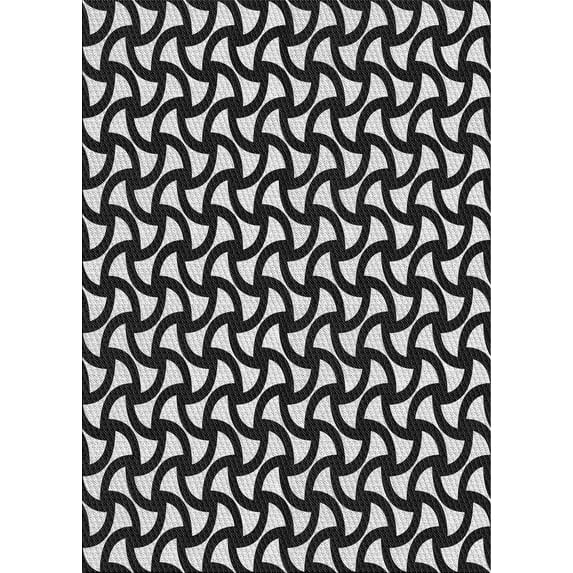 Ahgly Company Indoor Rectangle Patterned Silver Gray Area Rugs, 8' x 12'