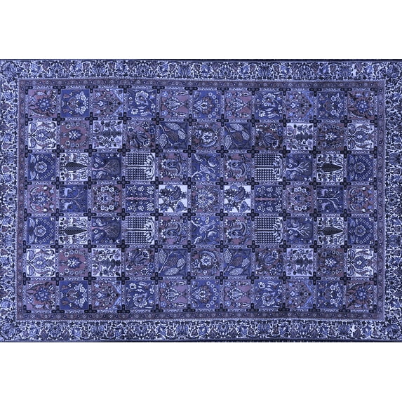 Ahgly Company Indoor Rectangle Persian Blue Traditional Area Rugs, 2' x 3'
