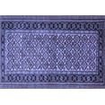 thumbnail image 1 of Ahgly Company Indoor Rectangle Persian Blue Traditional Area Rugs, 2' x 3', 1 of 4