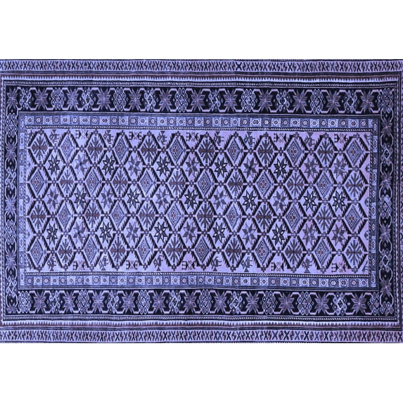 Ahgly Company Indoor Rectangle Persian Blue Traditional Area Rugs, 2' x 3'