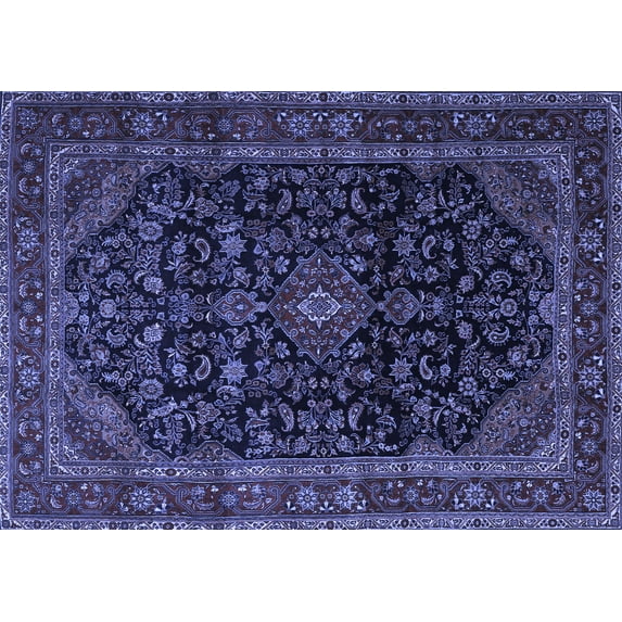 Ahgly Company Indoor Rectangle Persian Blue Traditional Area Rugs, 2' x 3'