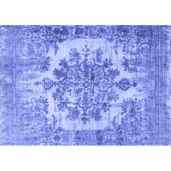Ahgly Company Indoor Rectangle Persian Blue Traditional Area Rugs, 2' x 5'