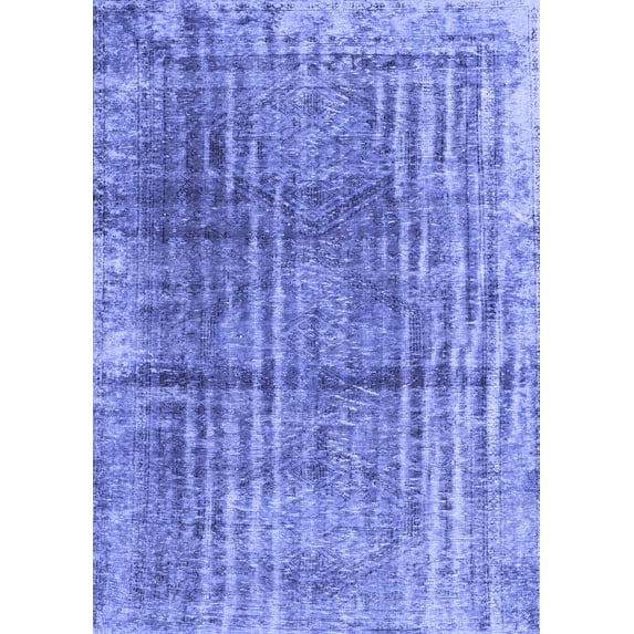 Ahgly Company Indoor Rectangle Persian Blue Traditional Area Rugs, 3' x 5'