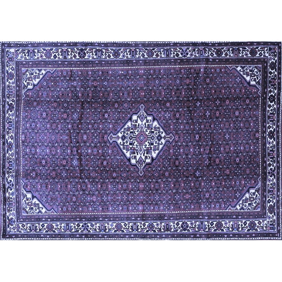 Ahgly Company Indoor Rectangle Persian Blue Traditional Area Rugs, 5' x 7'