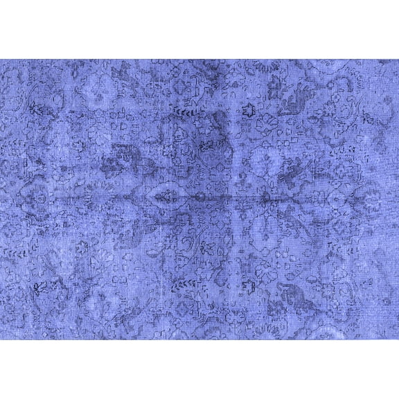 Ahgly Company Indoor Rectangle Persian Blue Traditional Area Rugs, 5' x 7'