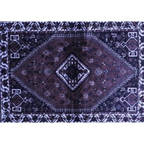 Ahgly Company Indoor Rectangle Persian Blue Traditional Area Rugs, 5' x 7'